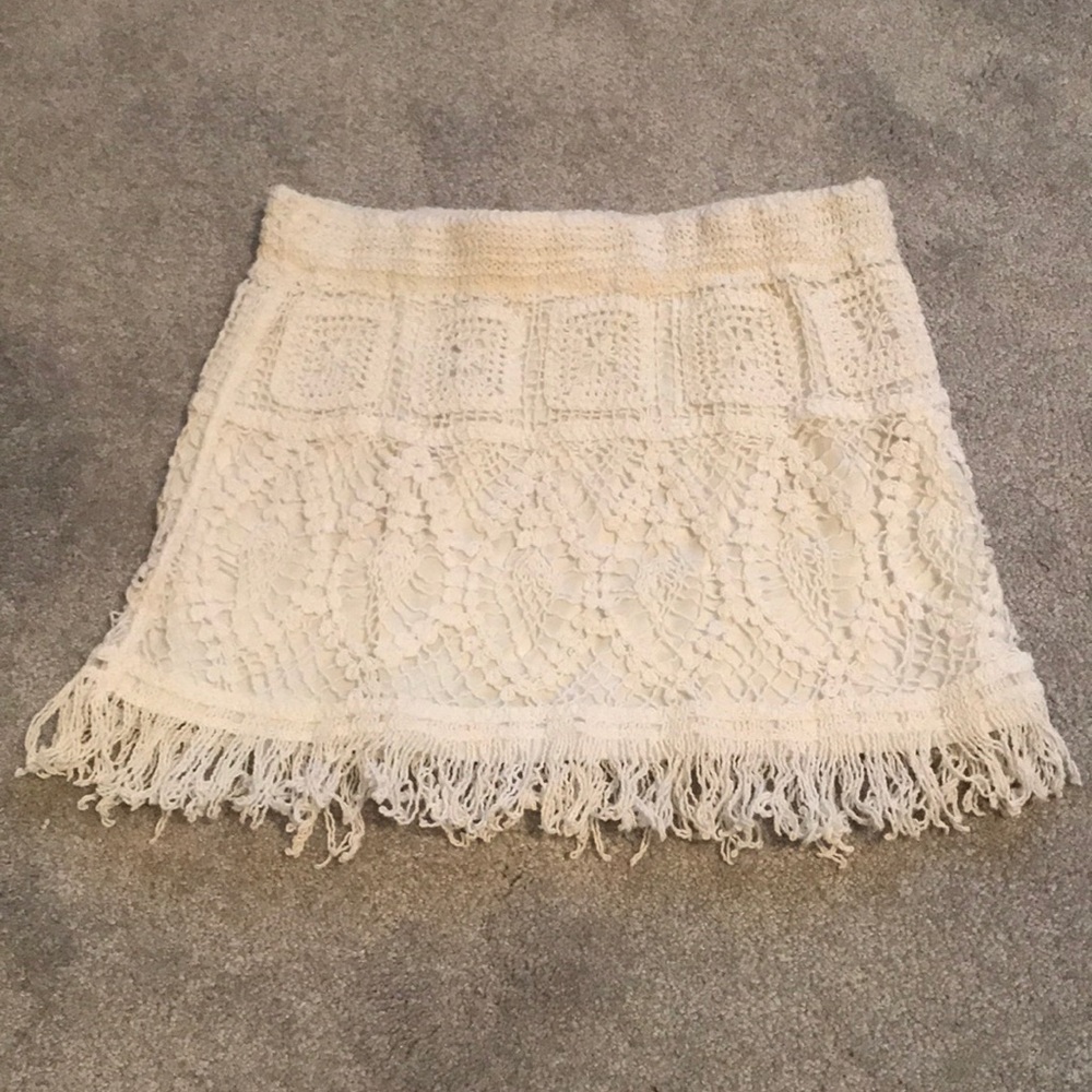 White skirt